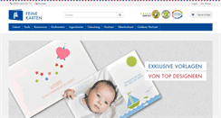 Desktop Screenshot of feinekarten.com